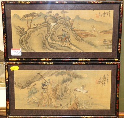 Lot 550 - Four various colour topographical engravings,...