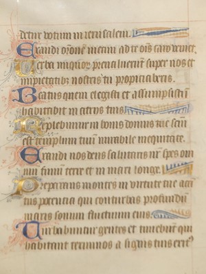Lot 536 - A French illuminated manuscript, 15th century?,...
