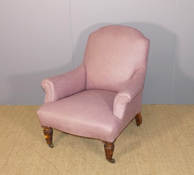 Lot 684 - A late Victorian beech framed and soft purple...