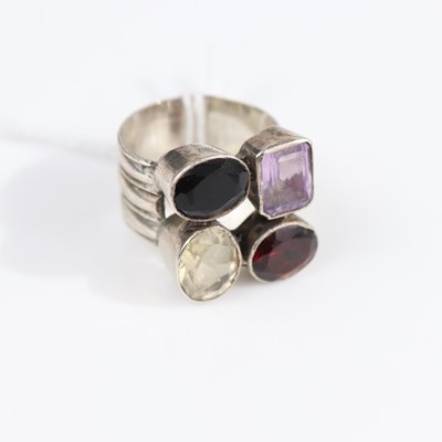 Lot 301 - A contemporary Arts & Crafts white metal and...