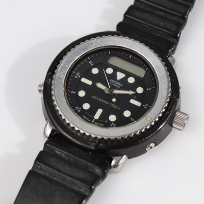 Lot 341 - A Seiko diver's 150 metre quartz wrist watch...