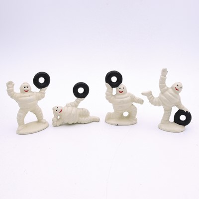 Lot 108 - A group of four reproduction painted cast...
