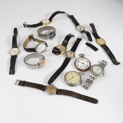 Lot 349 - A collection of gent's wrist watches to...