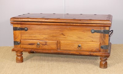 Lot 700 - A pair of Eastern contemporary stained...