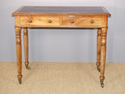 Lot 703 - A Victorian faded mahogany round cornered and...