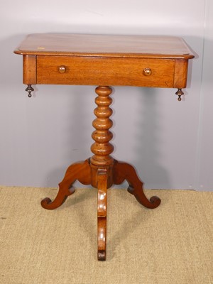 Lot 706 - A mid-Victorian mahogany round cornered single...