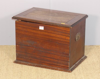Lot 711 - A hardwood table chest with removable cover, w....