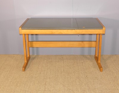 Lot 713 - A mid-century beech and melamine draughtsman's...
