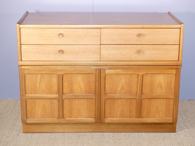 Lot 718 - A Nathan teak double door low side cupboard,...