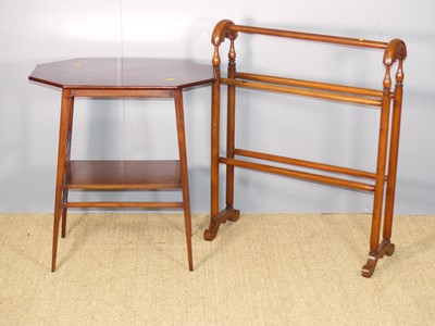 Lot 719 - An Edwardian mahogany two-tier occasional...