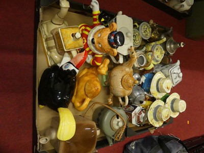 Lot 158 - A collection of novelty teapots, to include an...