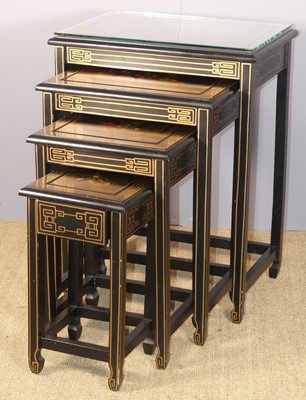 Lot 723 - A contemporary Eastern quartetto nest of...