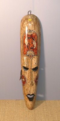 Lot 725 - A contemporary south-east Asian painted long...