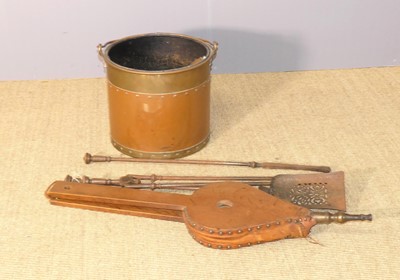 Lot 727 - An early 20th century copper and brass riveted...