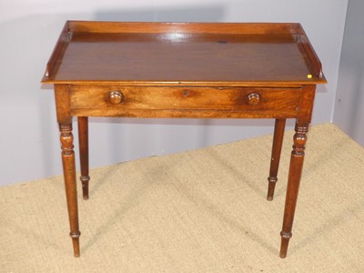 Lot 732 - A Victorian mahogany single drawer side table,...