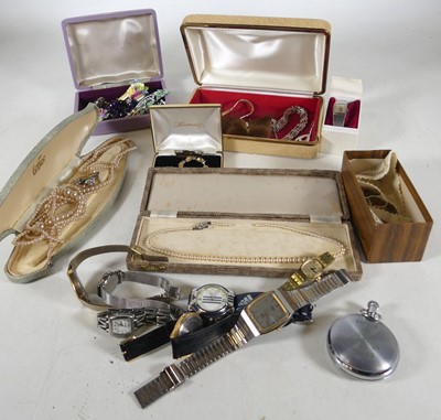 Lot 204 - A collection of jewellery and watches, to...