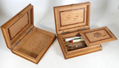 Lot 218 - A 20th century novelty cigar box in the form...