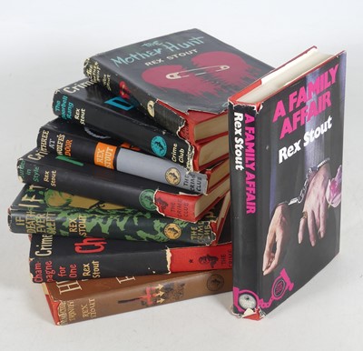 Lot 224 - Stout, Rex, various crime club volumes to...