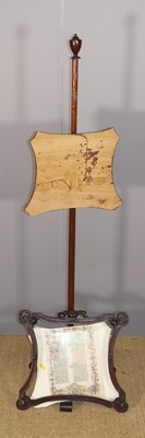 Lot 632 - An early Victorian mahogany pole screen