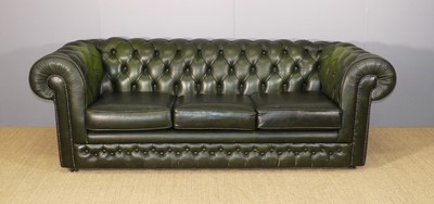 Lot 673 - Thomas Lloyd - a contemporary green leather...