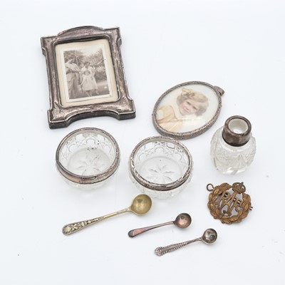 Lot 253 - A silver clad easel photograph frame, h.12cm,...