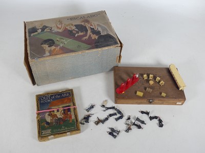 Lot 272 - A collection of painted lead model railway...