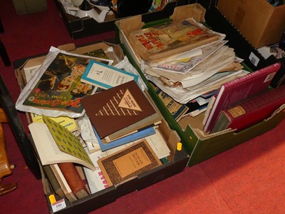 Lot 180 - A collection of books and ephemera, to include...