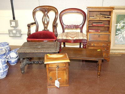 Lot 193 - A collection of dolls furniture, to include a...