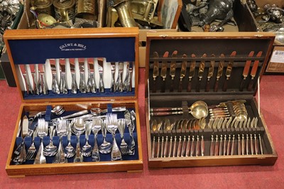 Lot 298 - A Gräwe & Hill stainless steel canteen of...