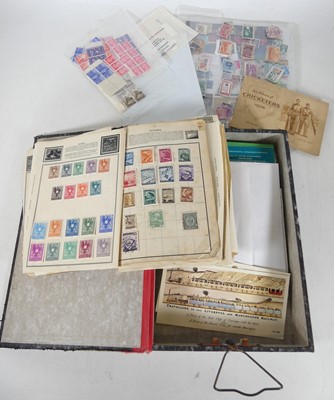Lot 196 - A collection of stamps and trade cards, to...