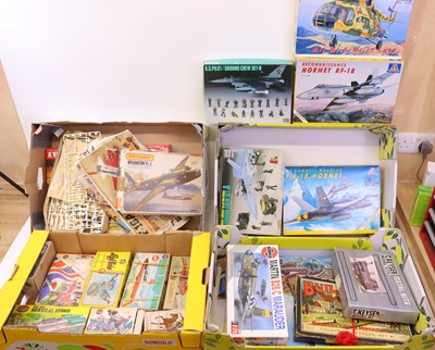 Lot 667 - Four trays containing various aircraft and...