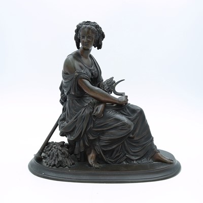 Lot 145 - A late 19th century French bronze 'Harvest...