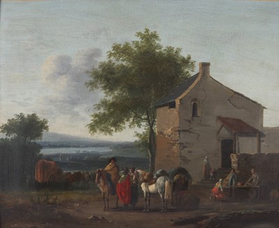 Lot 197 - 18th century continental school - Travellers...