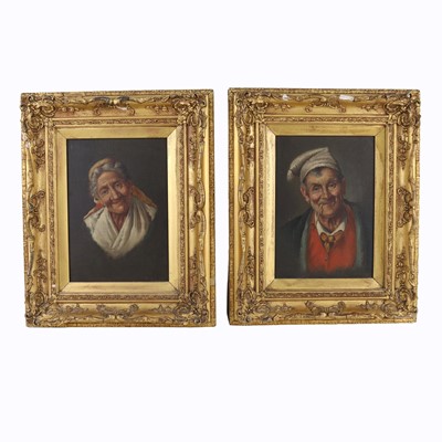Lot 166 - Late 19th century continental school - Pair;...