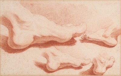 Lot 187 - 18th century school - study of a man's...