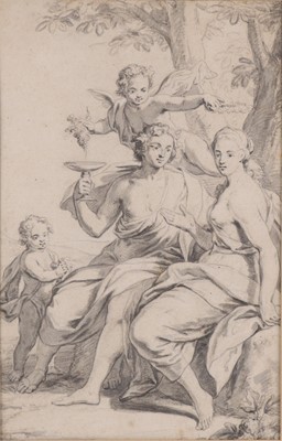 Lot 182 - 18th century French school - Bacchus and...