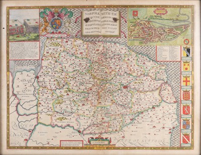 Lot 162 - John Speed (1552-1629) - 'Norfolk' described...