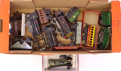 Lot 351 - One tray containing various Hornby 0 gauge...