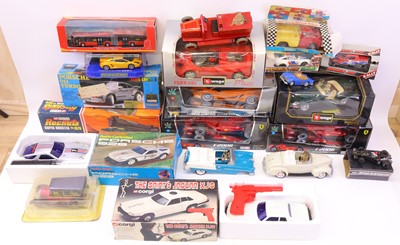 Lot 217 - Mixed box of modern issue diecast and others,...