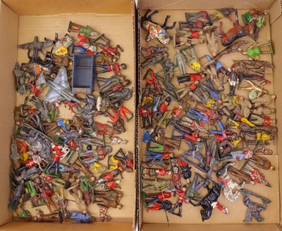 Lot 304 - 2 trays containing a collection of lead...
