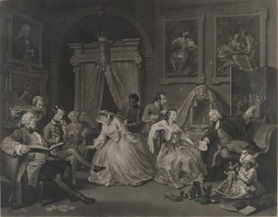 Lot 177 - William Hogarth - Marriage a la Mode, plates I-...