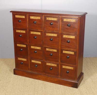 Lot 240 - A mahogany apothecary chest, in the mid-19th...