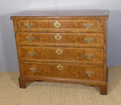 Lot 222 - A walnut and burr walnut bachelor's chest, in...