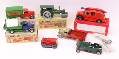 Lot 245 - Triang Minic Tinplate clockwork small group of...
