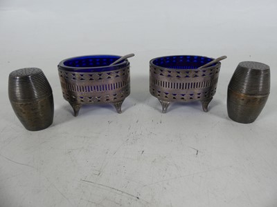 Lot 293 - A pair of Victorian silver pepperettes, each...