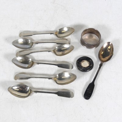 Lot 275 - A set of six Bengal Silver teaspoons, in the...
