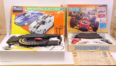 Lot 230 - Scalextric group of 2 sets comprising Micro...