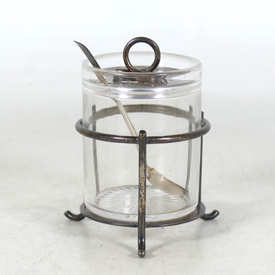 Lot 265 - A late Victorian silver mounted and lidded...