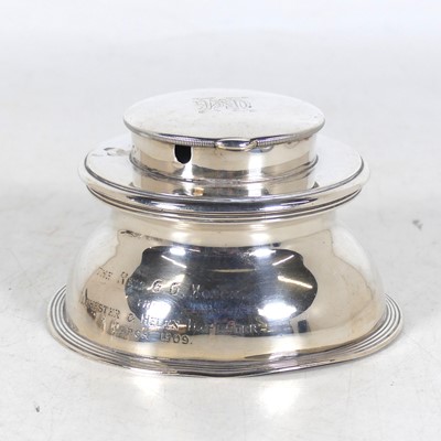 Lot 266 - A George V silver mounted presentation cut...