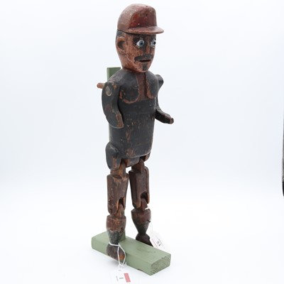 Lot 1 - An early 20th century carved and painted...